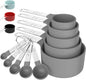 Measuring Cups & Spoons Set, Stackable Cups and Spoons | Nesting Measure Cups by TILUCKBringsGoodLuck