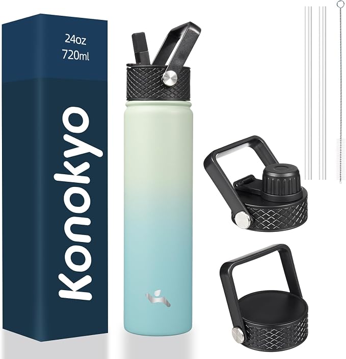 Konokyo 24 oz Insulated Stainless Steel Water Bottle by Konokyo