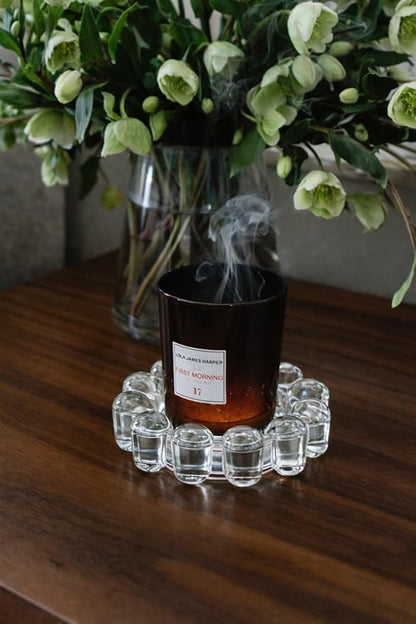 Home Collection Original Clear Glass Small Bubble Candle Dish | Votive and - Image 6