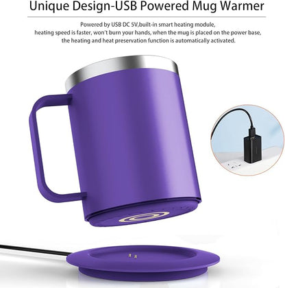 Coffee Warmer with Mug Set, Self Heating Coffee Mug with USB Powered, 131°F - Image 3