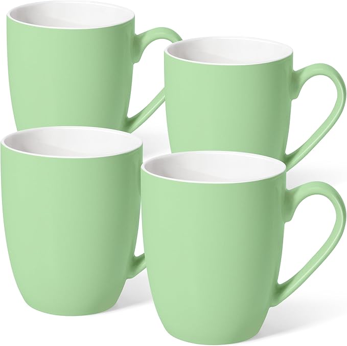 Urbanstrive 16 oz Large Coffee Mugs Set of 4 Ceramic Coffee Mug White Coffee by Urbanstrive