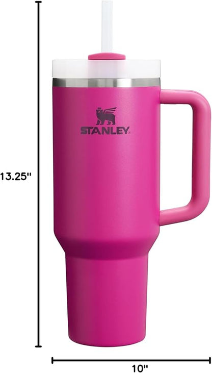 STANLEY Quencher H2.0 Flow State Tumbler, 40 oz, Fuchsia | Handle and Straw | - Image 10