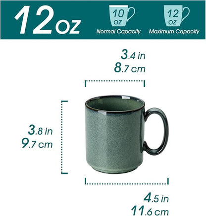 vancasso STARRY Ceramic Coffee Mugs Set of 6, 12 Oz Coffee Cups - Image 2