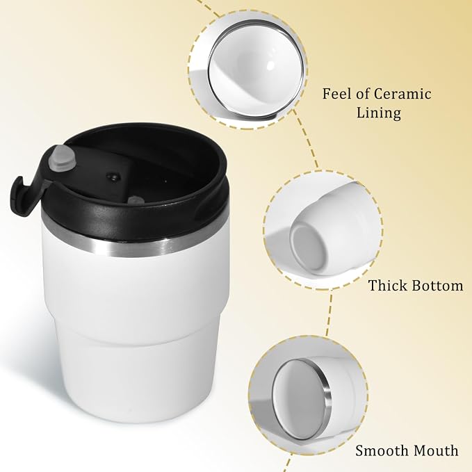 CHLJAR Espresso Cups, 6oz Insulated Espresso Cup Set of 2, Espresso Shot Cups - Image 3