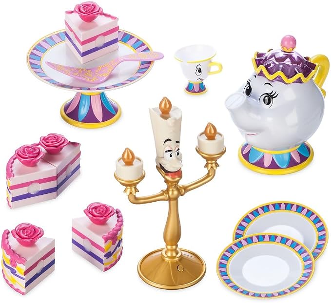 Disney Store Official Beauty and the Beast Tea Cart Set – Includes Lumiere - Image 5