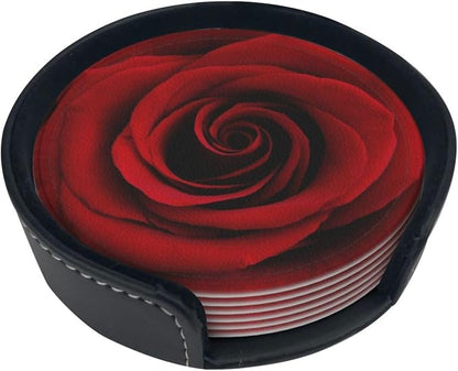 Drink Coasters with Holder Stand Set of 6 - Image 6