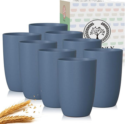Homienly Wheat Straw Cups, 20 oz, BPA Free, Dishwasher Safe, Microwave Safe by HOMIENLY