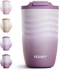 TOURIT 12 oz Travel Coffee Mug, Vacuum Insulated Stainless Steel Tumbler by TOURIT