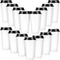 15 Pack Reusable Plastic Coffee Cups by Domensi