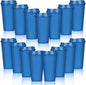 Domensi 15 Pack Reusable Plastic Coffee Cups by Domensi