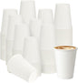 12 oz 300 Pack Paper Coffee Cups, Hot Paper Cups, Thickened Leak-Free White by VPACKDUO