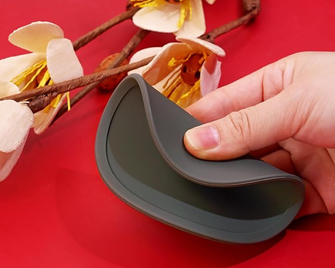 ONLYKXY 3 Pieces 3.93 Inch Silicone Coasters, Round Coasters - Image 5