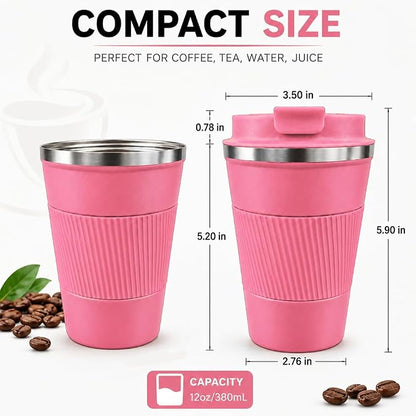 Coffee Mug with Leak Proof Lid, Travel Mug Stainless Steel Tumbler, Double Wall - Image 5