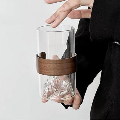 Mountain View Glass Cups – Modern Clear Glass Cups Set, Stylish and Functional - Image 3
