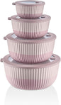 Mixing Bowls with Airtight Lids – 8 Piece Nesting Kitchen Set – BPA-Free, Leak-Proof & Stackable – Dishwasher, Microwave & Freezer Safe