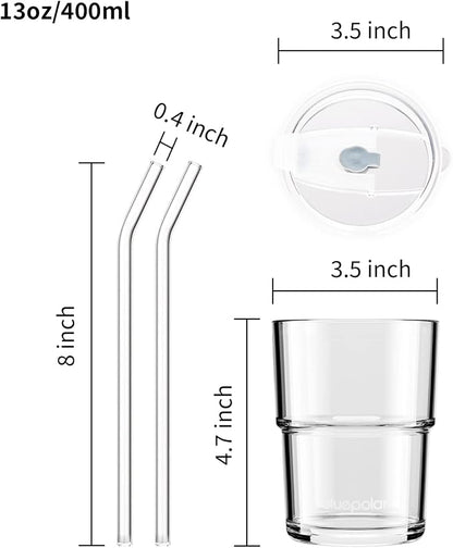 BLUEPOLAR 13oz/400ml Glass Water Tumbler - Image 4
