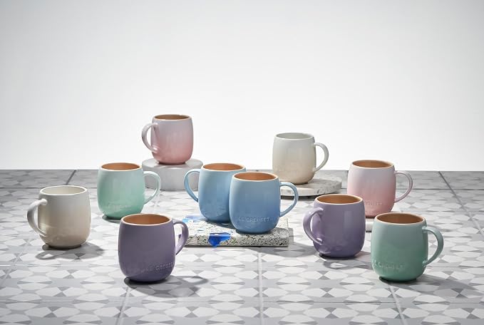 Le Creuset Stoneware Set of 4 Heritage Mugs, 13 oz. each, Sea Salt - Image 5