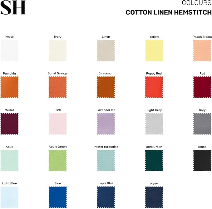 Solino Home Cotton Linen Table Runner Sage, Hemstitch Collection 14 x 48 in | - Image 7