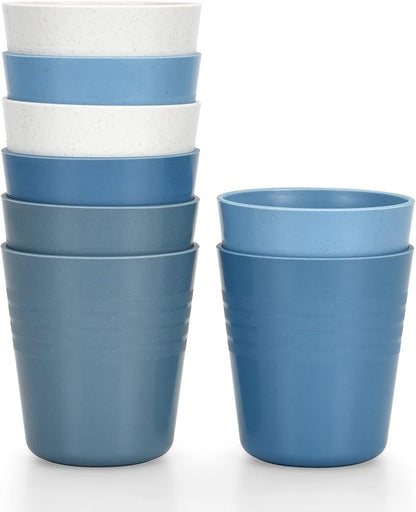 Homestockplus 8 Ounce Small Tumbler Cups, Unbreakable Drinking Cups Microwave by Homestockplus