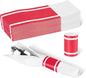 Germiwipe Red White Striped Paper Napkin Bands Self Adhesive - 500 Pcs 1.5x4.25 Inches Silverware Wraps Band Disposable Paper Napkin Rings for Restaurant Wedding Party Home Outdoor Holidays