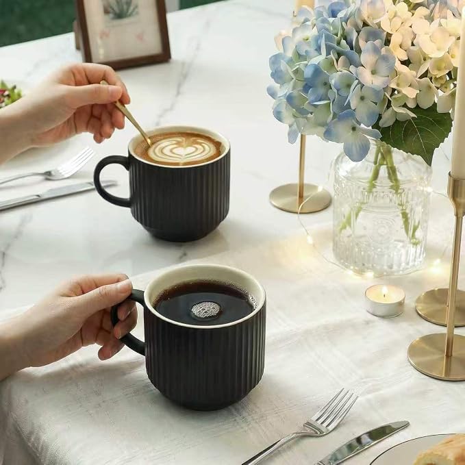HASENSE Coffee Mug Ceramic Set of 4 - Image 8