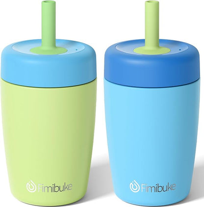 Fimibuke Toddler Cups Spill Proof, 12 OZ Sippy Cup by Fimibuke