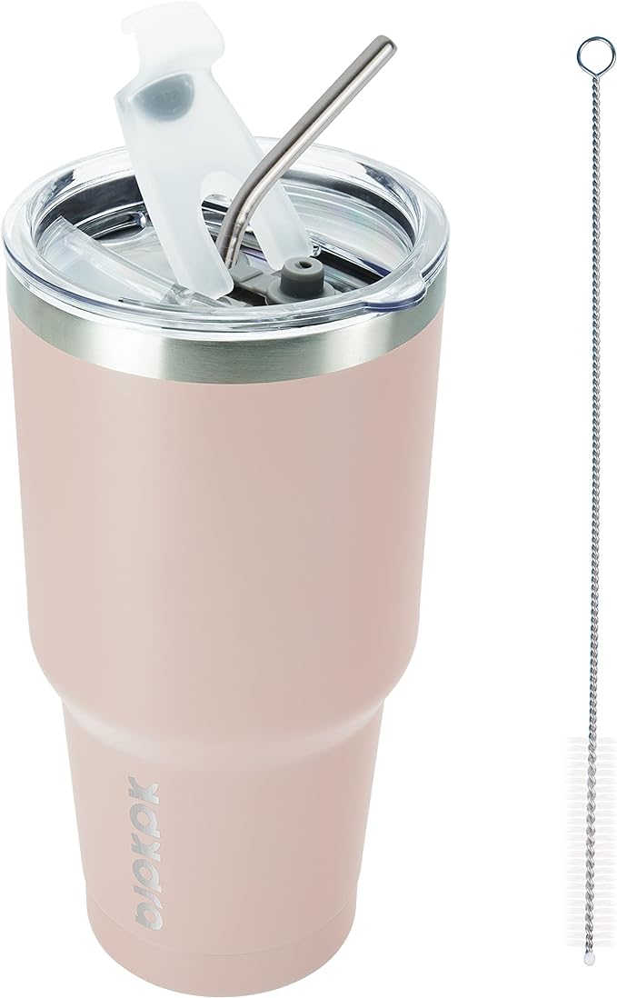 BJPKPK 30 oz Tumbler with Lid and Straw, Insulated Stainless Steel Cup | Double by BJPKPK