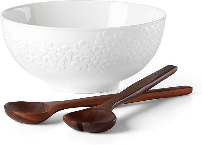 Kate Spade New York Blossom Lane Salad Bowl & Servers, 3.75 LB by Unknown