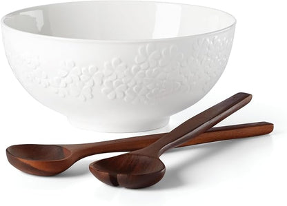 Kate Spade New York Blossom Lane Salad Bowl & Servers, 3.75 LB by Unknown