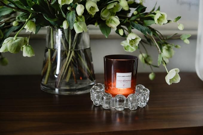 Home Collection Original Clear Glass Small Bubble Candle Dish | Votive and - Image 5