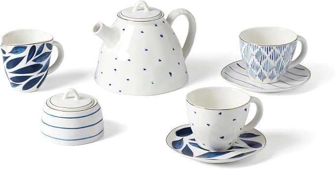 Lenox 893764 Blue Bay 9-Piece Tea Set by Lenox
