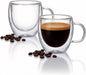 Double Wall Insulated Espresso Shot Cups 5.4 OZ Set of 2, Small Clear by Unknown