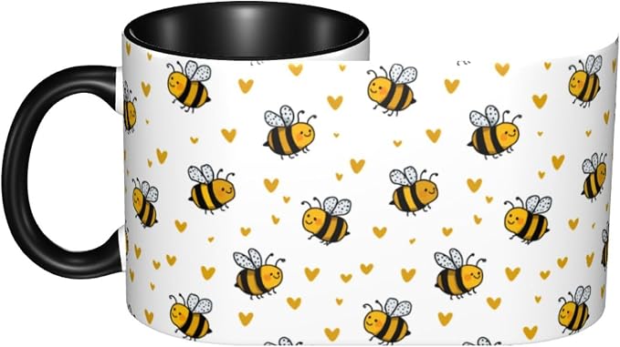 Yrebyou Bee Coffee Mug 11oz Ceramic Cup - Image 3