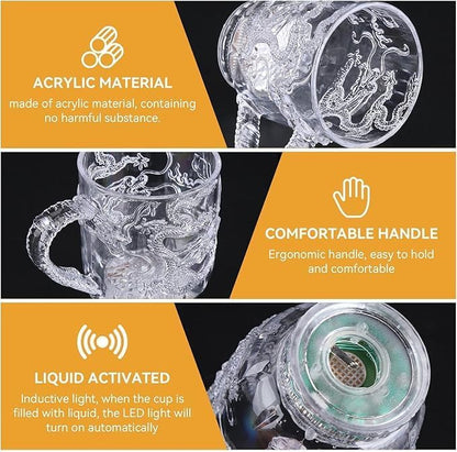 Flash Light Up Cups Glowing LED Beer Wine Whisky Liquor Crystal Glasses Tumbler - Image 5