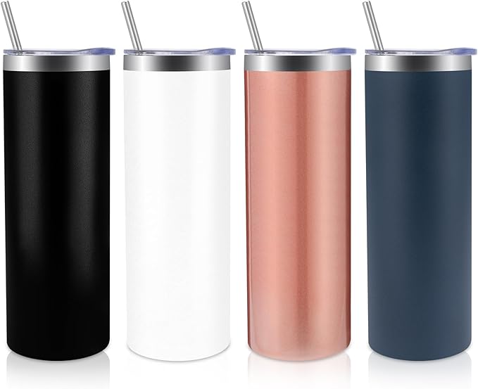 Volhoply 4 Pack Skinny Tumblers by LiveFully%EF%BC%8CDrinkFreely%E2%80%94KeepGoingwithVolhoply%EF%BC%81