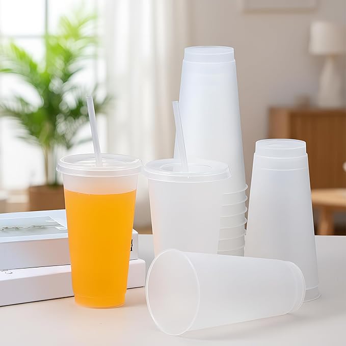 Honeydak 60 Pack Tumbler with Straw and Lid Bulk Cups - Image 2