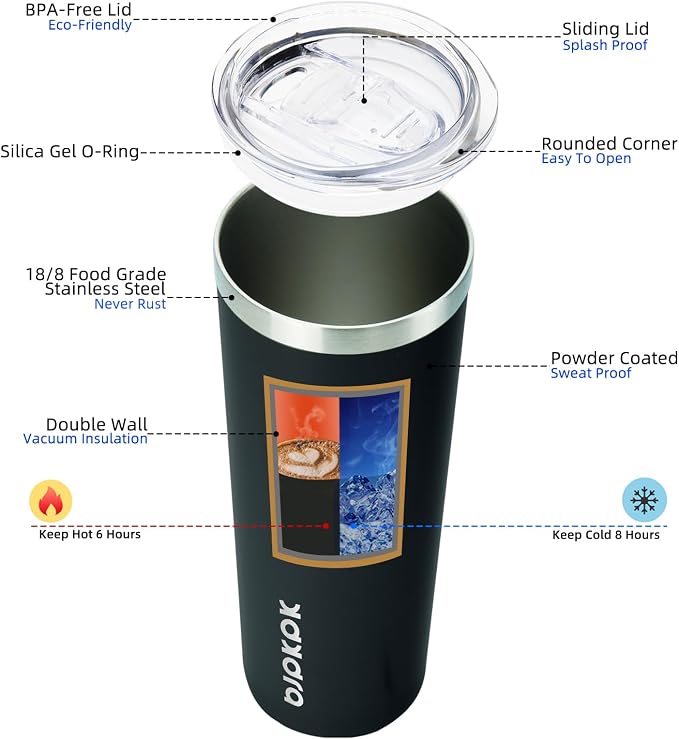 BJPKPK 20 oz Skinny Tumbler - Image 2