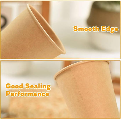 Vumdua 500 Pack 3 oz Kraft Paper Cups, Disposable Bathroom Cups, Leak-Free - Image 7