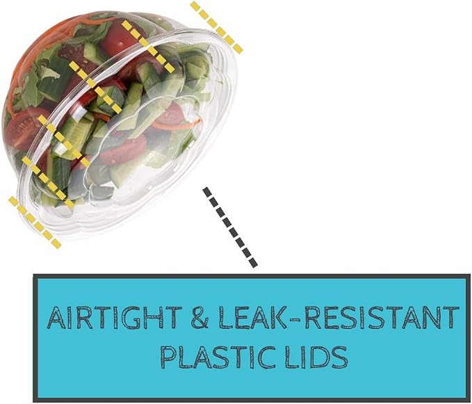 Disposable Plastic Salad Bowls - Image 6