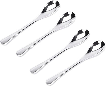 VANRA 4.9in 4-Piece Tea Spoons Set Stainless Steel Coffee Appetizer Dessert by VANRA