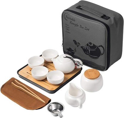 Chinese Tea Pot Cup Set with Tray Infuser by Lyty