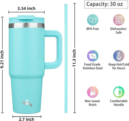 Konokyo 30 oz Insulated Tumbler Water Bottle - Image 4