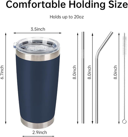 IEOVIEE 32 Pack 20oz Stainless Steel Insulated Bulk Tumblers - Image 3