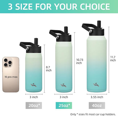 Konokyo 25 oz Insulated Stainless Steel Water Bottle - Image 5