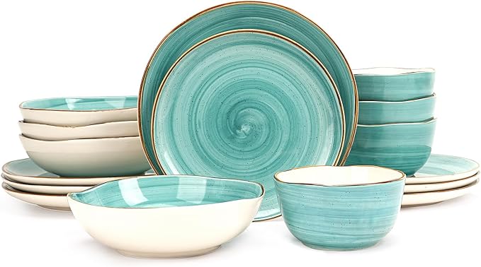 Highland 16-Piece Dinnerware Set Service by HomeVSS