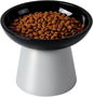 LoeJan Elevated Cat Food and Water Bowls Set, Extra Wide and Raised Ceramic by LoeJan