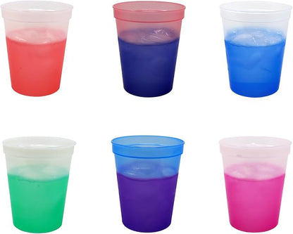 Rolling Sands 16 oz. Reusable Plastic Stadium Cups, 8 Pack, Made in USA - Image 3