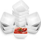 Ceramic Dip Bowls Set - 12 Pack 3 oz Mini Sauce Dishes, Condiment Serving Bowls for Soy Sauce, Vinegar, Ketchup & BBQ - Stackable Small Porcelain Appetizer Bowls for Party & Dinner