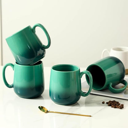 HASENSE 15oz Ceramic Mug Set of 4, Housewarming Gift Idea - Image 6
