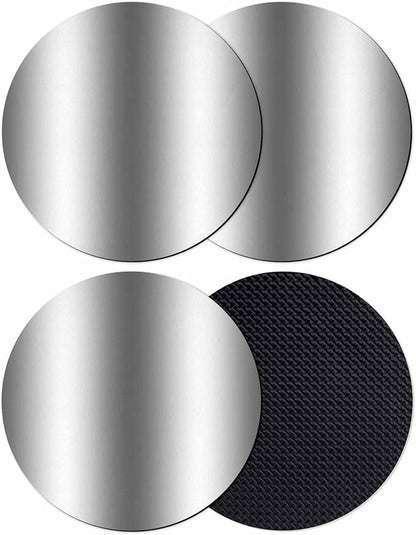 Ombre Dark Grey Coasters Set of 4, Modern Minimalist Geometric Gradient Soft by PIEPLE